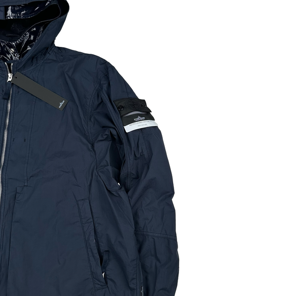Stone Island 2022 Navy Shadow Project HD Pelleovo Cotton TC Navy Glass Jacket - XL