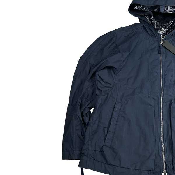 Stone Island 2022 Navy Shadow Project HD Pelleovo Cotton TC Navy Glass Jacket - XL