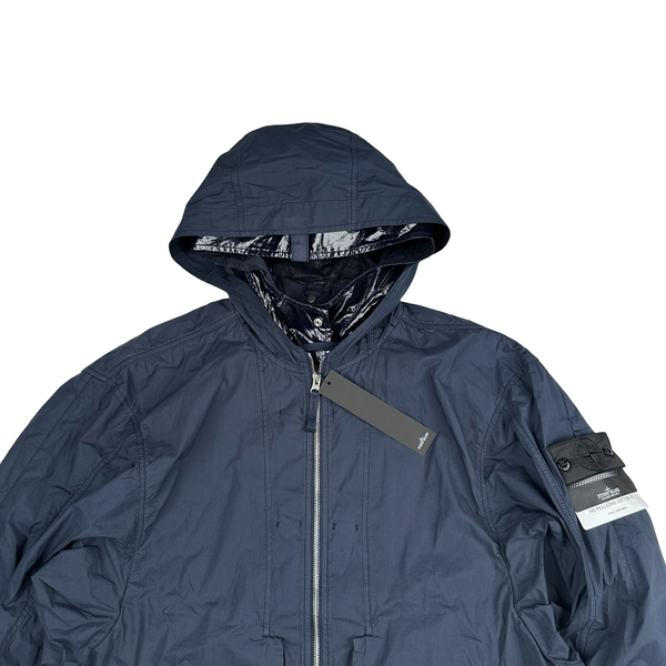 Stone Island 2022 Navy Shadow Project HD Pelleovo Cotton TC Navy Glass Jacket - XL