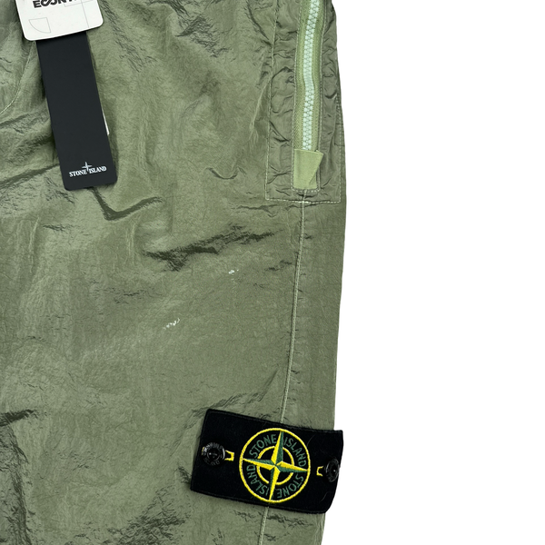 Stone Island 2023 Green Nylon Metal Econyl Shorts - 31"