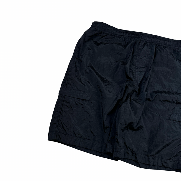 Stone Island 2022 Navy Nylon Metal Loose Fit Cargo Shorts - 40"