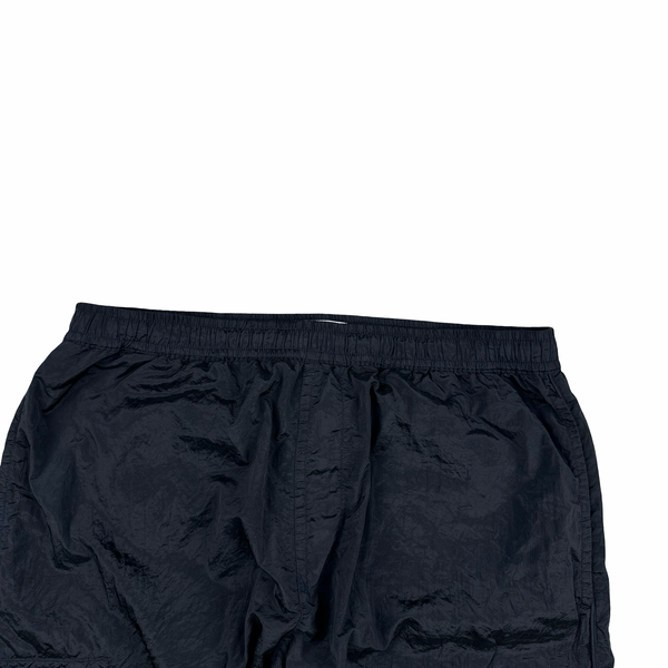 Stone Island 2022 Navy Nylon Metal Loose Fit Cargo Shorts - 40"