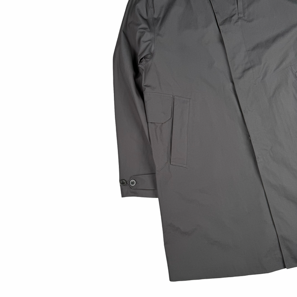 CP Company Grey Metropolis Series Hydro-Stop Tela Long Button Rain Jacket - Large