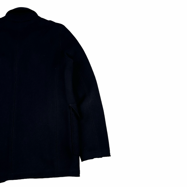 Stone Island 2011 Navy Wool Knitted Heavyweight Jacket - Medium