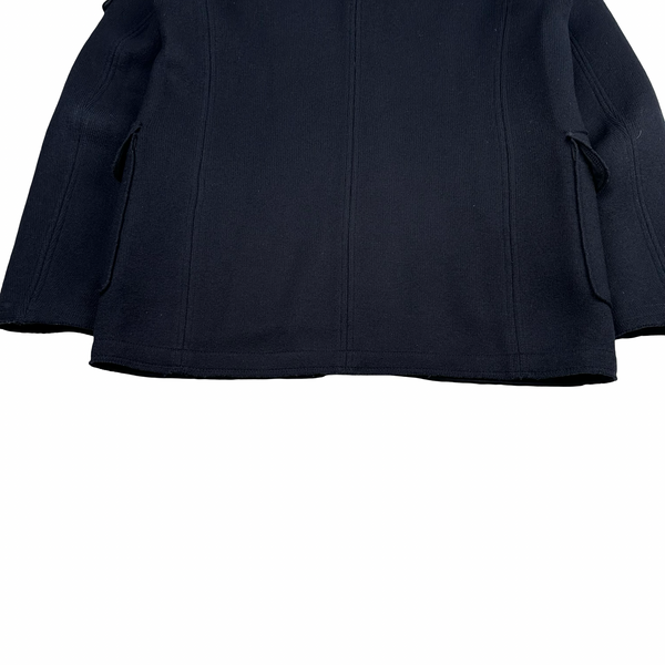Stone Island 2011 Navy Wool Knitted Heavyweight Jacket - Medium