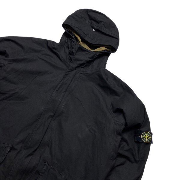 Stone Island 2006 Vintage Wool Lined Hooded Jacket - XL