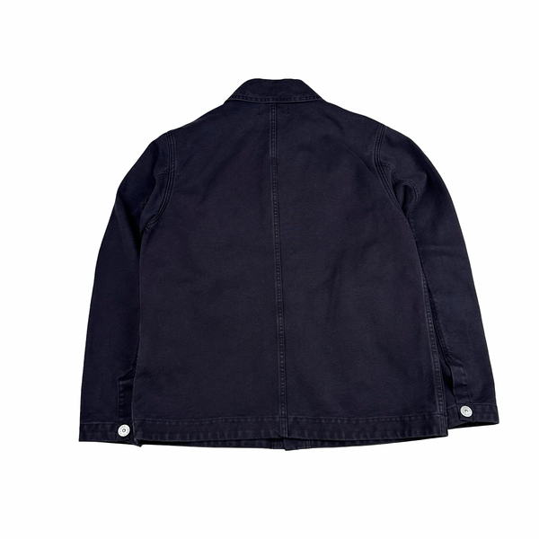 Stone Island Plated Cotton Canvas Marina Spellout Jacket - Small