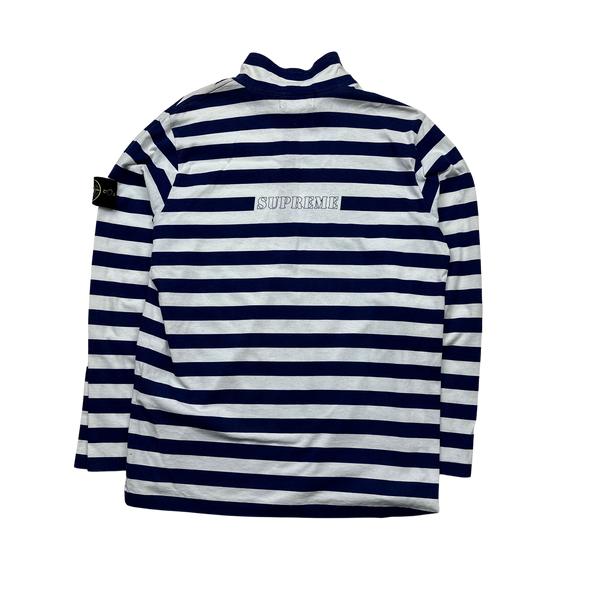 Stone Island x Supreme Striped High Neck Pullover - Large