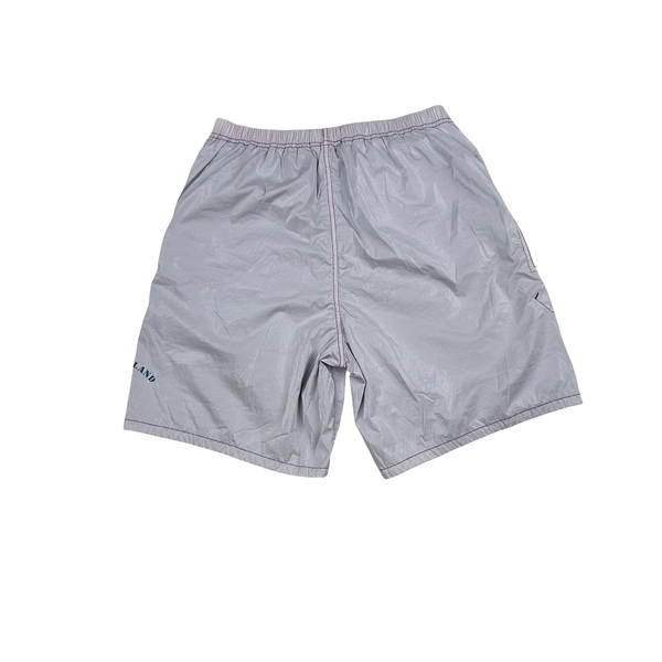 Stone Island 2022 Purple Prismatico Ripstop Reflective Marina Shorts - 30"