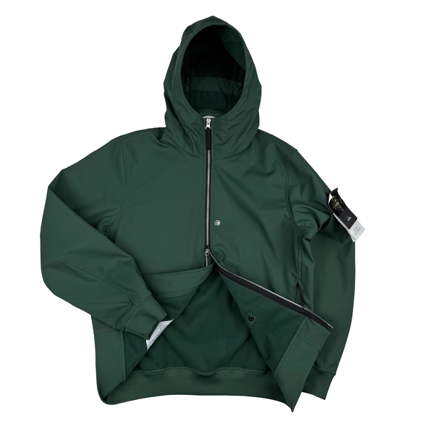 Stone Island 2025 Forest Green Soft Shell-R Jacket - Medium