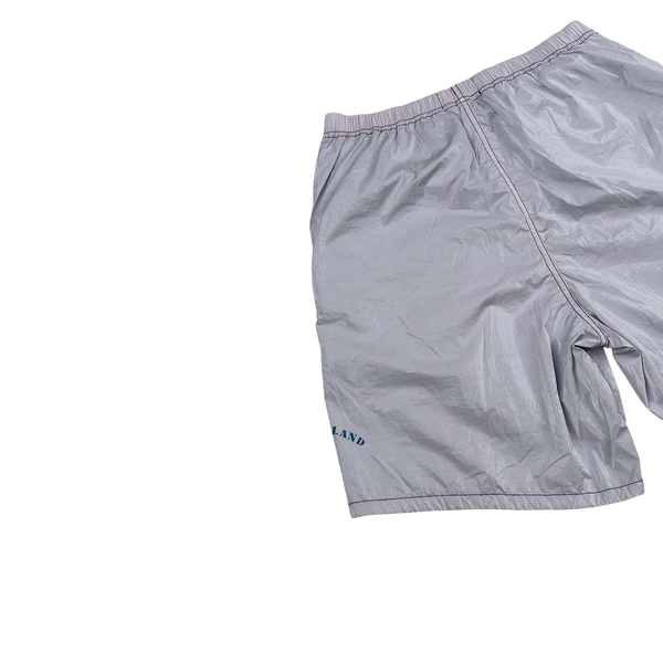 Stone Island 2022 Purple Prismatico Ripstop Reflective Marina Shorts - 30"