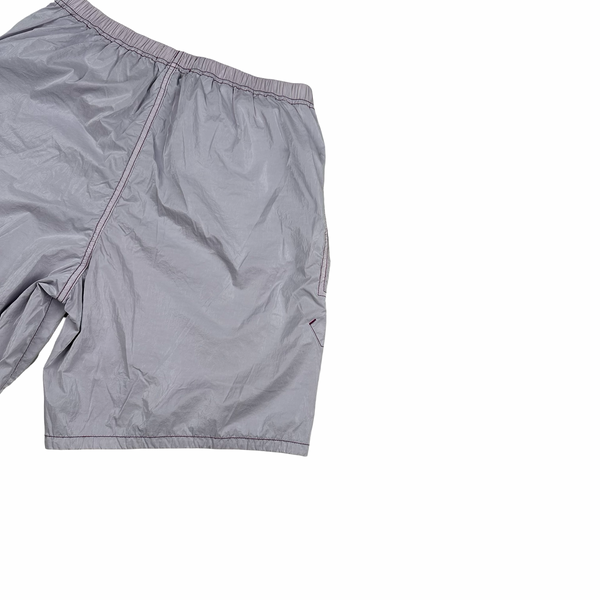 Stone Island 2022 Purple Prismatico Ripstop Reflective Marina Shorts - 30"