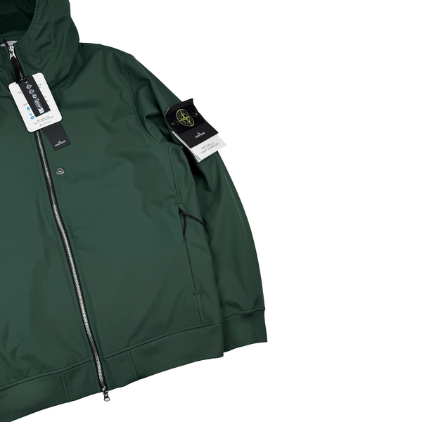 Stone Island 2025 Forest Green Soft Shell-R Jacket - Medium