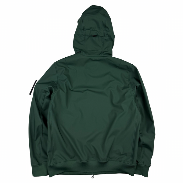 Stone Island 2025 Forest Green Soft Shell-R Jacket - Medium