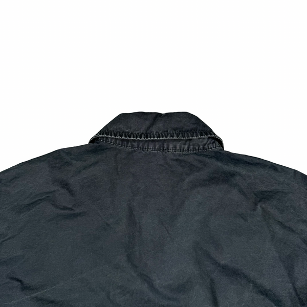 Stone Island 2022 Anthracite Cotton Zipped Overshirt - Small