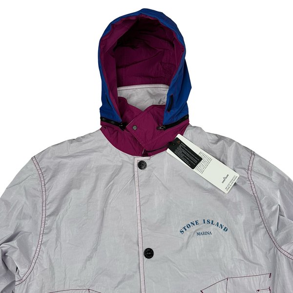 Stone Island Nylon Metal Reflective Marina Jacket - Small