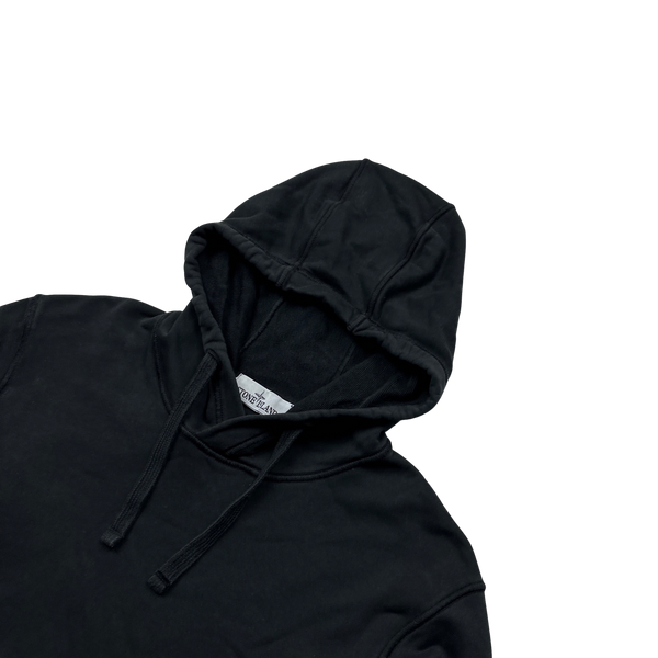 Stone Island Black 2022 Pullover Hoodie - Medium