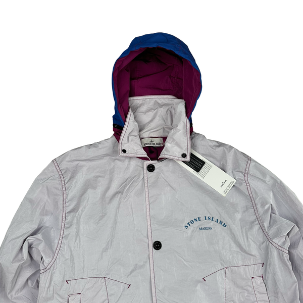 Stone Island Nylon Metal Reflective Marina Jacket - Small