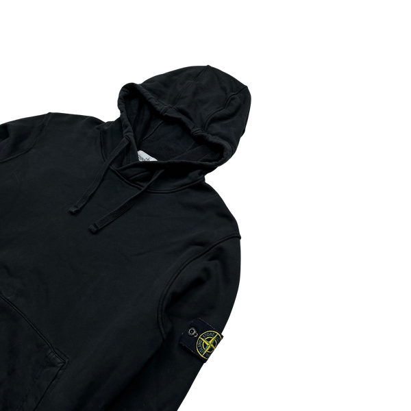 Stone Island Black 2022 Pullover Hoodie - Medium
