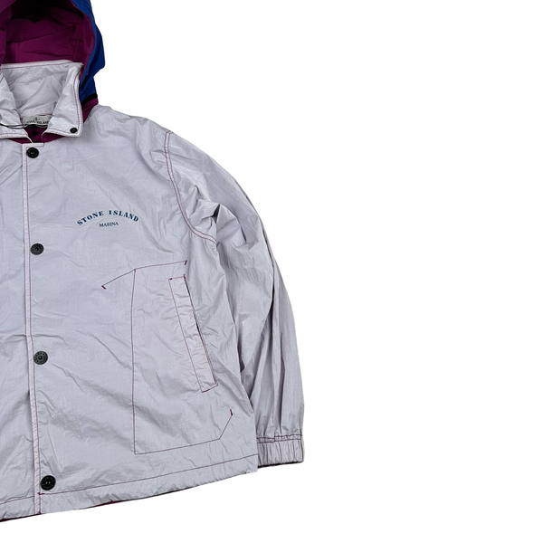 Stone Island Nylon Metal Reflective Marina Jacket - Small
