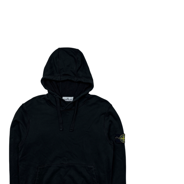 Stone Island Black 2022 Pullover Hoodie - Medium
