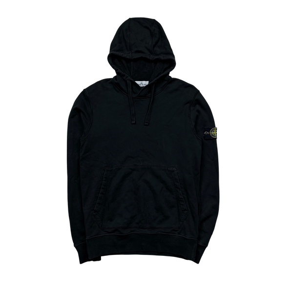 Stone Island Black 2022 Pullover Hoodie - Medium