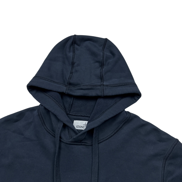 Stone Island Navy 2020 Pullover Hoodie - Medium
