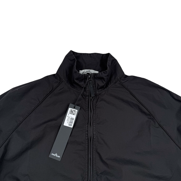 Stone Island 2026 Black Cotton Lightweight Zipped Track Jacket - Large/Medium