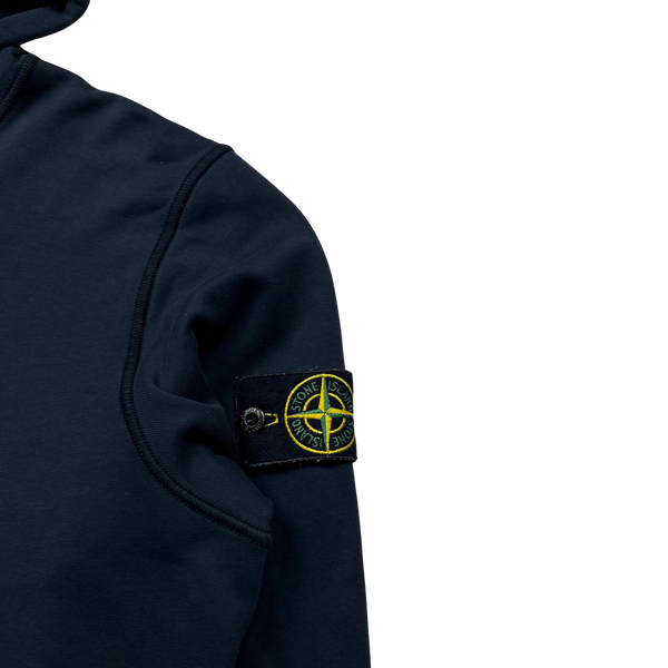 Stone Island Navy 2020 Pullover Hoodie - Medium