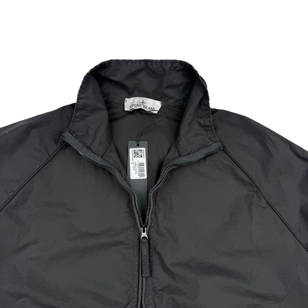 Stone Island 2026 Black Cotton Lightweight Zipped Track Jacket - Large/Medium