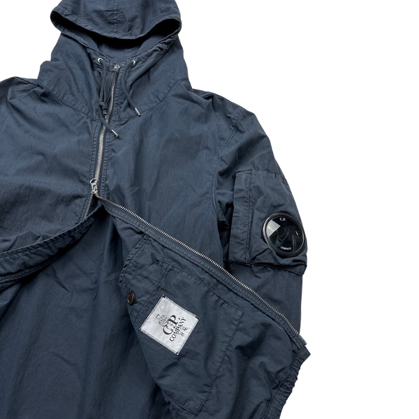CP Company 50 Fili Navy Hooded Jacket - Medium