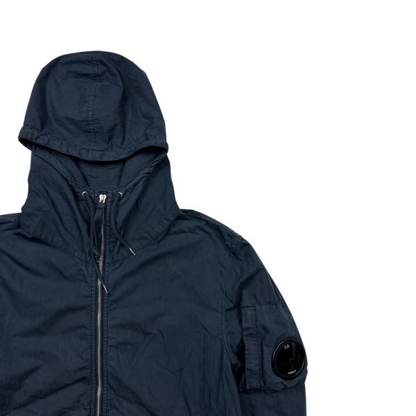 CP Company 50 Fili Navy Hooded Jacket - Medium