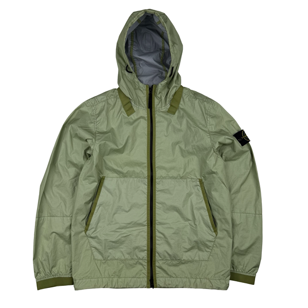 Stone Island 2021 Pistachio Green Membrana TC 3L Rain Jacket - Small