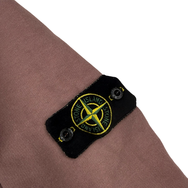 Stone Island 2018 Blush Pink Cotton Crewneck Sweatshirt - Large