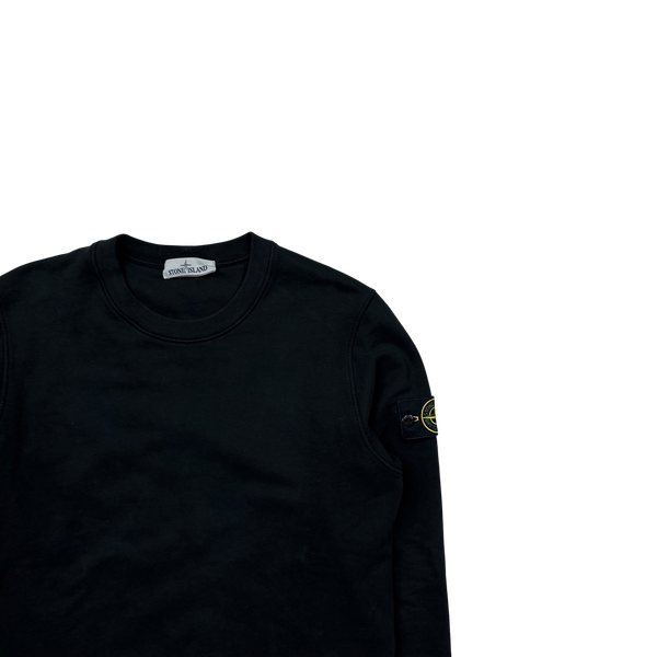 Stone Island 2021 Black Crewneck Sweatshirt - Medium
