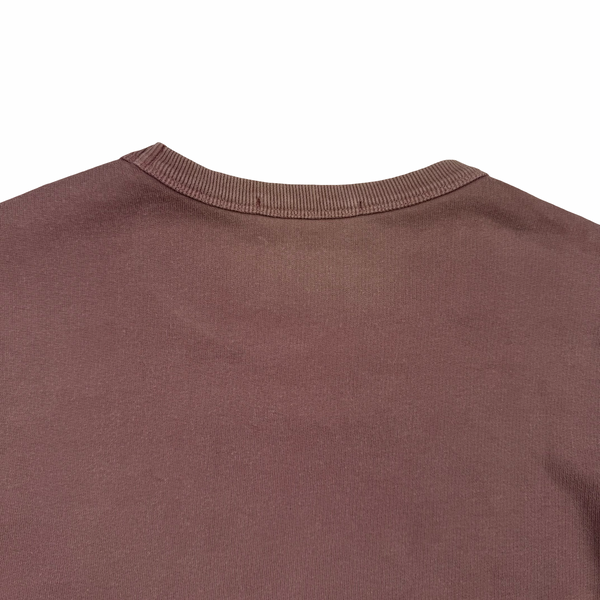 Stone Island 2018 Blush Pink Cotton Crewneck Sweatshirt - Large