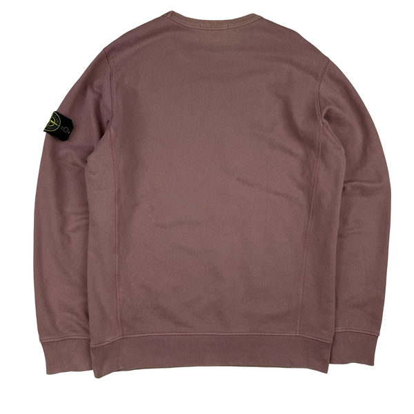 Stone Island 2018 Blush Pink Cotton Crewneck Sweatshirt - Large