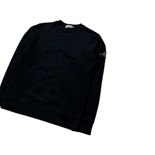 Stone Island 2021 Black Crewneck Sweatshirt - Medium