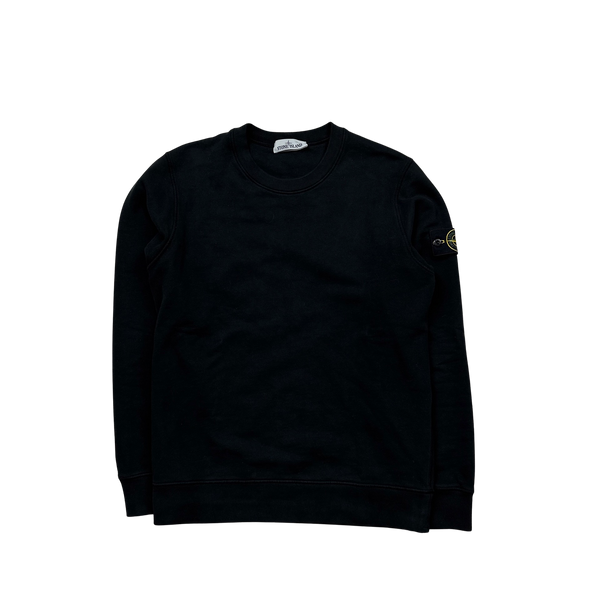 Stone Island 2021 Black Crewneck Sweatshirt - Medium