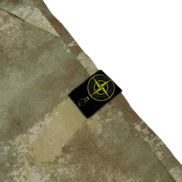 Stone Island 2024 Dissolving Grid Camo Cargo Trousers - XL