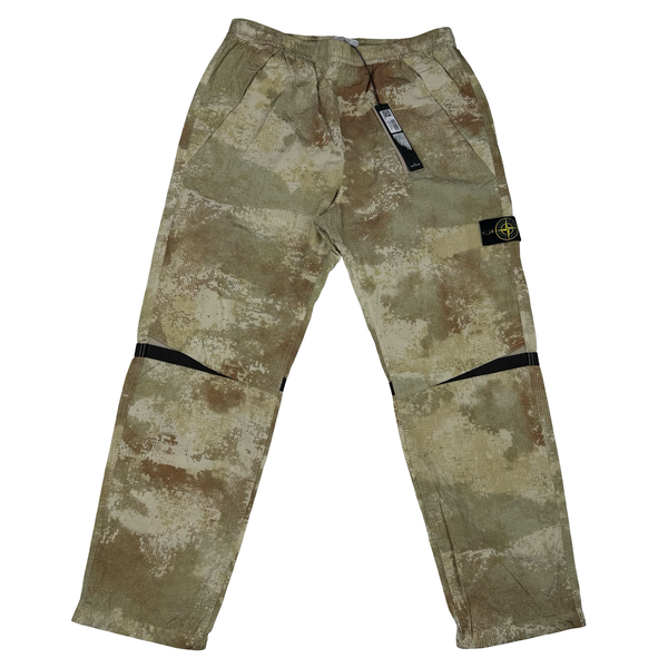 Stone Island 2024 Dissolving Grid Camo Cargo Trousers - XL