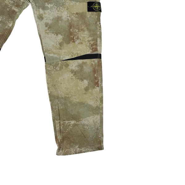 Stone Island 2024 Dissolving Grid Camo Cargo Trousers - XL