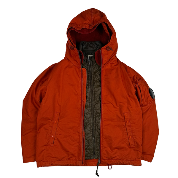 CP Company 2014 Burnt Orange/Brown Lined Hooded Jacket - XL (52)