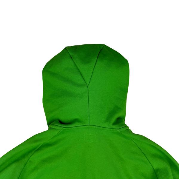 CP Company Green Hooded Full Face Zipped Cotton Goggle Lens View Jumper - Medium