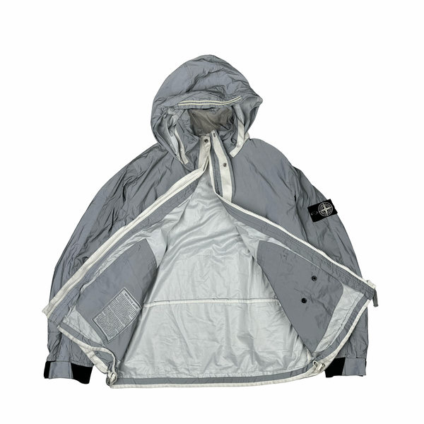 Stone Island 2011 Rare Archive Silver Reflective Jacket - XL