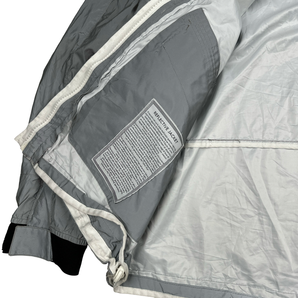 Stone Island 2011 Rare Archive Silver Reflective Jacket - XL