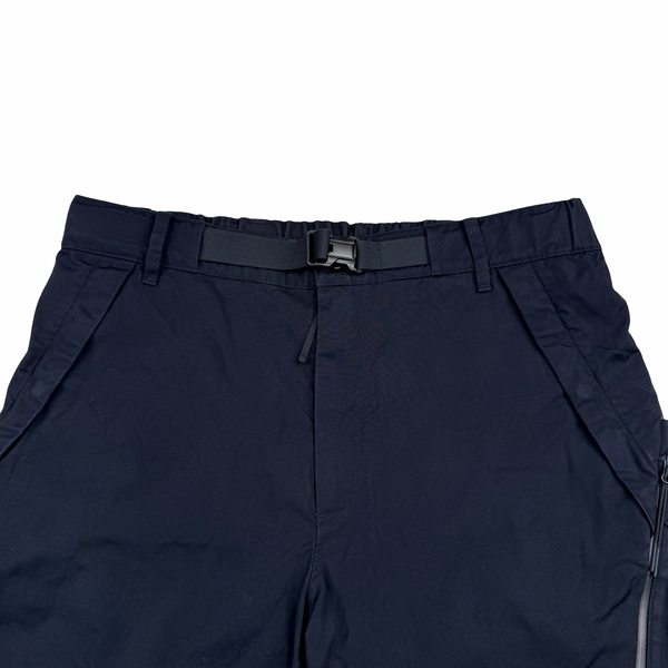 CP Company Metropolis Series 3-2 HyST Navy Cotton Spellout Walking Trousers - Large (34")
