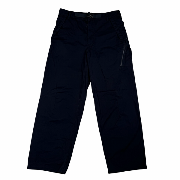 CP Company Metropolis Series 3-2 HyST Navy Cotton Spellout Walking Trousers - Large (34")