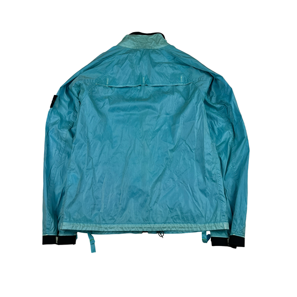 Stone Island 2009 Baby Blue Silk Prismatic Jacket - Large