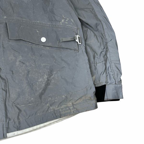 Stone Island 2011 Rare Archive Silver Reflective Jacket - XL